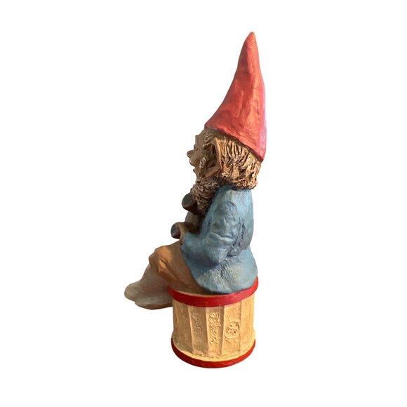 Vintage Tom Clark Teddy Gnome Figurine Holding Bear 1983 Numbered 86 Estate 5.75 - Picture 3 of 6